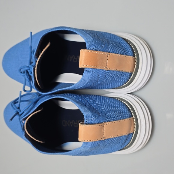 Cole Haan ØriginalGrand Stitchlite Wingtip Oxford  Pacific Blue Men's Size 13M - Picture 5 of 17